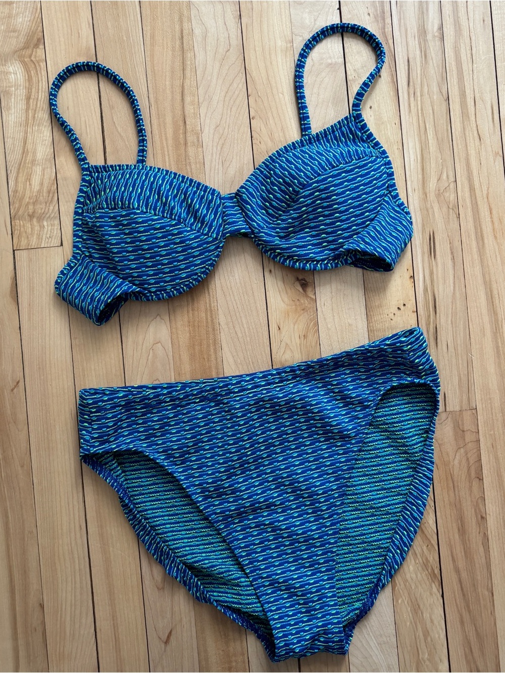 Vintage Deadstock Blue Bikini